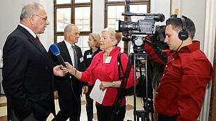 Interview mit Prof. Rodenstock am Rande der Veranstaltung