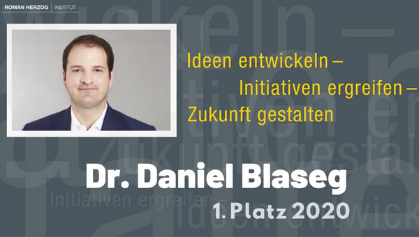 1. Preis 2020: Dr. Daniel Blaseg