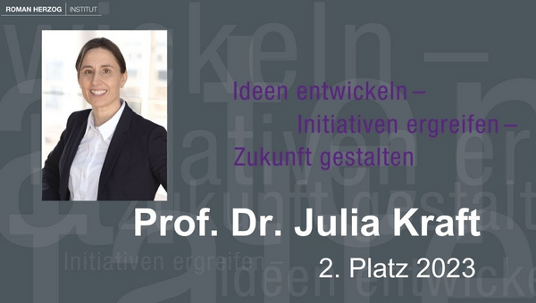 2. Preis 2023: Prof. Dr. Julia Kraft