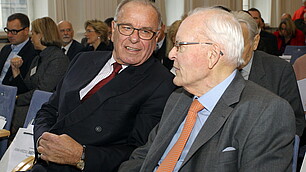 Prof. Rodenstock mit a.D. Prof. Herzog im Gespräch