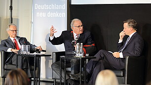 Eröffnungsgespräch mit dem Gastgeber Randolf Rodenstock und Bruno Frey