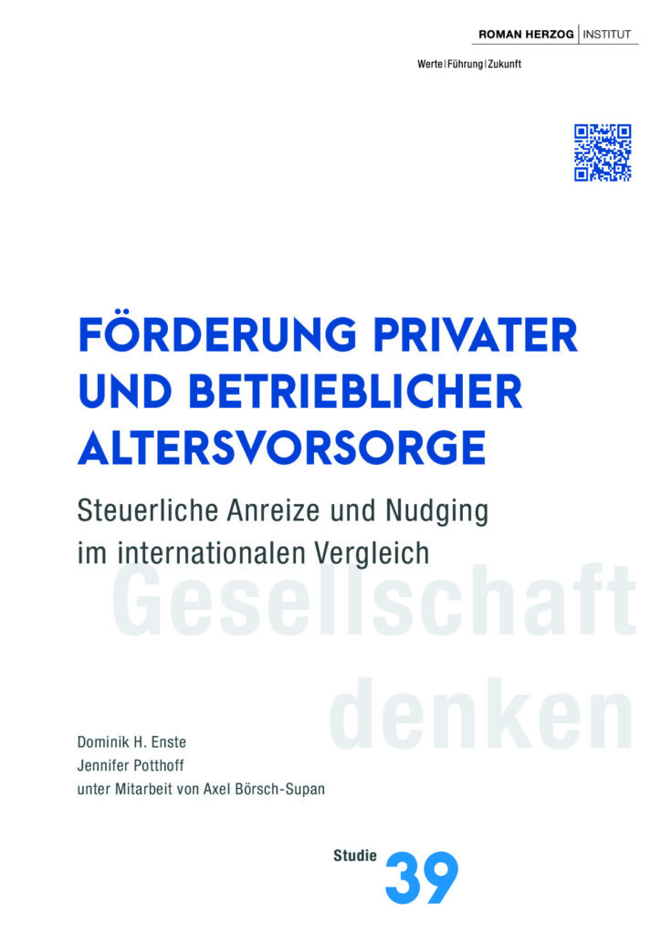 Förderung privater und betrieblicher Altersvorsorge