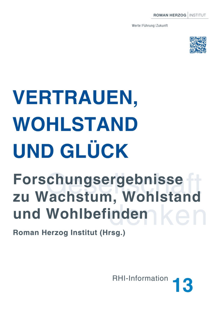 Vertrauen, Wohlstand und Glück